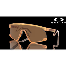 Oakley BXTR Metal Prizm Bronze Lenses Matte Transparent Light Curry Frame Sunglasses