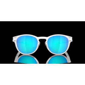 Oakley Latch (Low Bridge Fit) Prizm Sapphire Polarized Lenses Matte Clear Frame Sunglasses