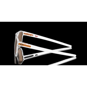Oakley Latch Beta Introspect Collection Prizm Bronze Lenses Matte Clear Frame Sunglasses