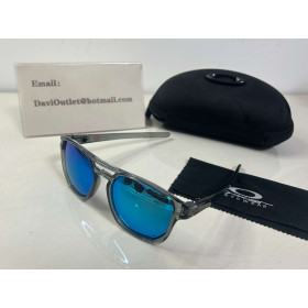 Oakley Latch Beta OO9436 Sunglasses Matte Grey Ink Frame Prizm Sapphire Polarized Lenses