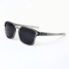 Oakley Latch Beta OO9436 Grey Transparent Sunglasses Black Lenses