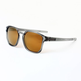 Oakley Latch Beta OO9436 Grey Transparent Sunglasses PRIZM Coffee-colored Lenses