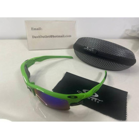 Oakley fast jacket polished blue sunglasses ice iridium