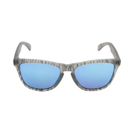 Oakley Unisex Frogskins Gray Frame Blue Lens Oval 55mm Sunglasses