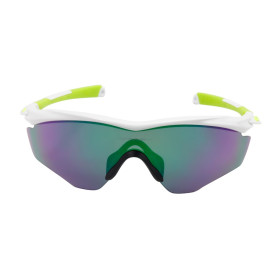Oakley Men's M2 Frame Xl White Frame Green Lens Shield Sunglasses