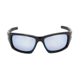 Oakley Men's Valve Black Frame Blue Lens Rectangular 60mm Polarized Sunglasses