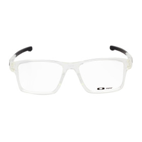 Oakley Unisex Chamfer 2 Clear Frame Transparent Lens Rectangular 54mm Glasses