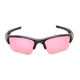 Oakley Men's Flak Black Frame Orange Lens Rectangular 63mm Sunglasses