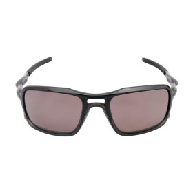Oakley Men's Triggerman Black Frame Gray Lens Rectangular 59mm Polarized Sunglasses