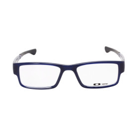 Oakley Unisex Airdrop Blue Frame Transparent Lens Rectangular 53mm Glasses