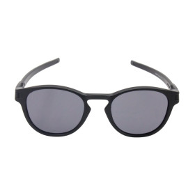 Oakley Unisex Latch Black Frame Gray Lens Oval 53mm Sunglasses
