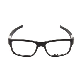 Oakley Unisex Marshal Black Frame Transparent Lens Rectangular 53mm Glasses