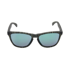 Oakley Unisex Frogskins Green Frame Green Lens Oval 55mm Sunglasses