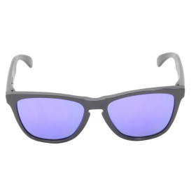 Oakley Unisex FROGSKINS Gray Frame Purple Lens Oval 55mm Sunglasses