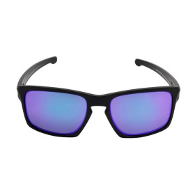 Oakley Men's Sliver Black Frame Purple Lens Rectangular 57mm Polarized Sunglasses