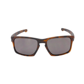 Oakley Men's Sliver Tortoise Frame Gray Lens Rectangular 57mm Sunglasses