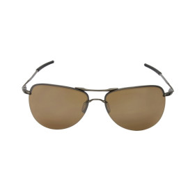 Oakley Men's Tailpin Bronze Frame Brown Lens Aviator 61mm Sunglasses
