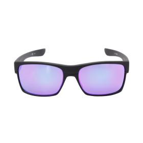 Oakley Men's Twoface Black Frame Purple Lens Rectangular 60mm Sunglasses