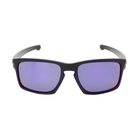 Oakley Men's Sliver Black Frame Purple Lens Rectangular 57mm Sunglasses