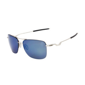 Oakley Men's Tailhook Gray Frame Blue Lens Rectangular 60mm Sunglasses