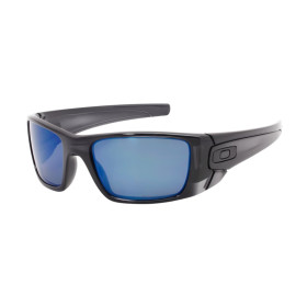 Oakley Men's Fuel Cell Black Frame Blue Lens Rectangular 60mm Polarized Sunglasses