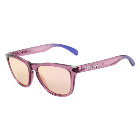 Oakley Women's Frogskins Purple Frame Purple Lens Oval 55mm Sunglasses