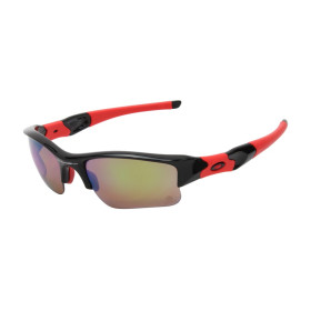 Oakley Men's Flak Black Frame Green Lens Rectangular 63mm Sunglasses