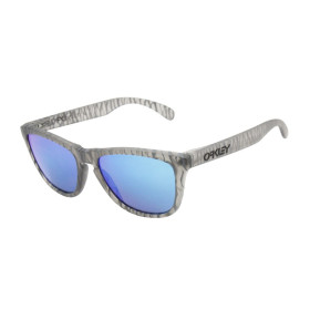 Oakley Unisex Frogskins Gray Frame Blue Lens Oval 55mm Sunglasses