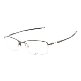 Oakley Unisex Lizard Bronze Frame Transparent Lens Semi Rimless 54mm Glasses