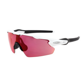 Oakley Radar ev Pitch White Frame Purple Lens Shield Sunglasses
