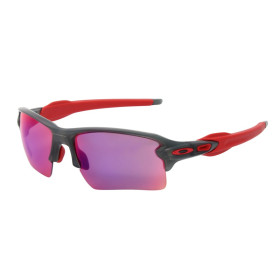Oakley Men's Flak 2.0 Xl Gray Frame Purple Lens Rectangular 59mm Sunglasses