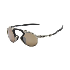 Oakley Unisex Madman Gray Frame Brown Lens Round 42mm Sunglasses