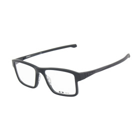 Oakley Unisex Chamfer 2 Black Frame Transparent Lens Rectangular 54mm Glasses