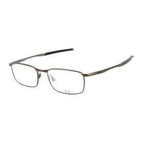 Oakley Unisex Barrelhouse 0.5 Bronze Frame Transparent Lens Rectangular 52mm Glasses