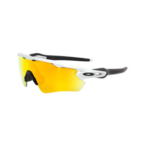 Oakley Radar ev Path Silver Frame Red Lens Shield Sunglasses
