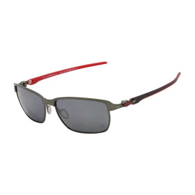 Oakley Men's Tinfoil Carbon Gray Frame Gray Lens Rectangular 58mm Polarized Sunglasses