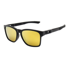 Oakley Unisex Catalyst Black Frame Yellow Lens Rectangular 56mm Sunglasses
