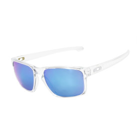 Oakley Men's Sliver Clear Frame Blue Lens Rectangular 57mm Sunglasses