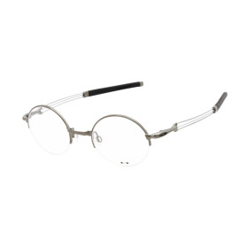 Oakley Unisex Madman Gray Frame Transparent Lens Semi Rimless 43mm Glasses