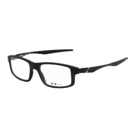 Oakley Men's Trailmix Black Frame Transparent Lens Rectangular 52mm Glasses