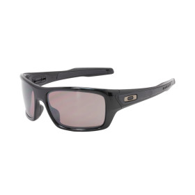 Oakley Men's Turbine Black Frame Purple Lens Rectangular 63mm Polarized Sunglasses