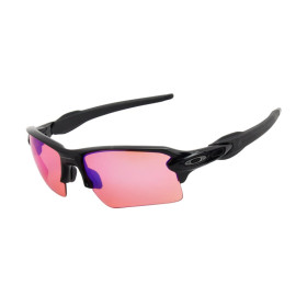 Oakley Men's Flak 2.0 Black Frame Red Lens Rectangular 59mm Sunglasses