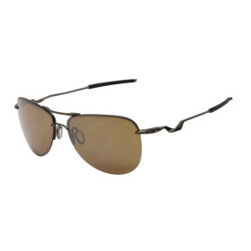 Oakley Men's Tailpin Bronze Frame Brown Lens Aviator 61mm Sunglasses
