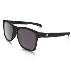 Oakley Catalyst PRIZM Daily Polarized with woodgrain frame and Prizm Daily Polarized lenses