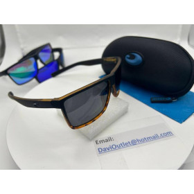 Costa Rincon Sunglasses Black/Shiny Tort Frame Gray Polycarbonate Lense