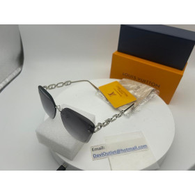 Louis Vuitton Women Cat Eye Sunglasses in Silver Metal