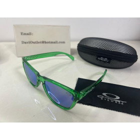 Oakley crystal green frogskins sunglasses Blue Lenses
