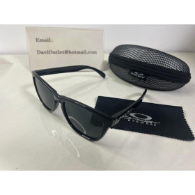 Oakley Frogskins (Low Bridge Fit) Prizm Black Lenses Polished Black Frame Sunglasses