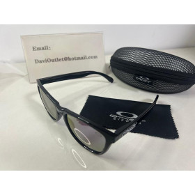 Oakley Women's Frogskins Gray Frame Purple Lens Rectangular 55mm Sunglasses