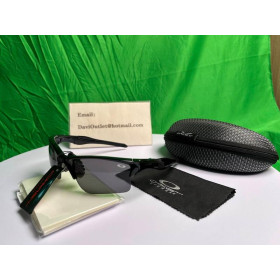 Oakley Men's Half Jacket 2.0 Black Frame Gray Lens Rectangular 62mm Sunglasses